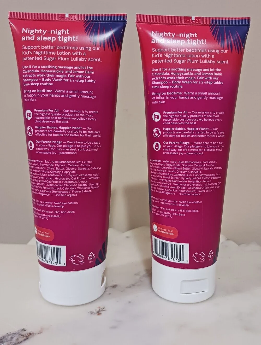 Hello Bello Sugar Plum Lullaby Nighttime Lotion Kids Baby